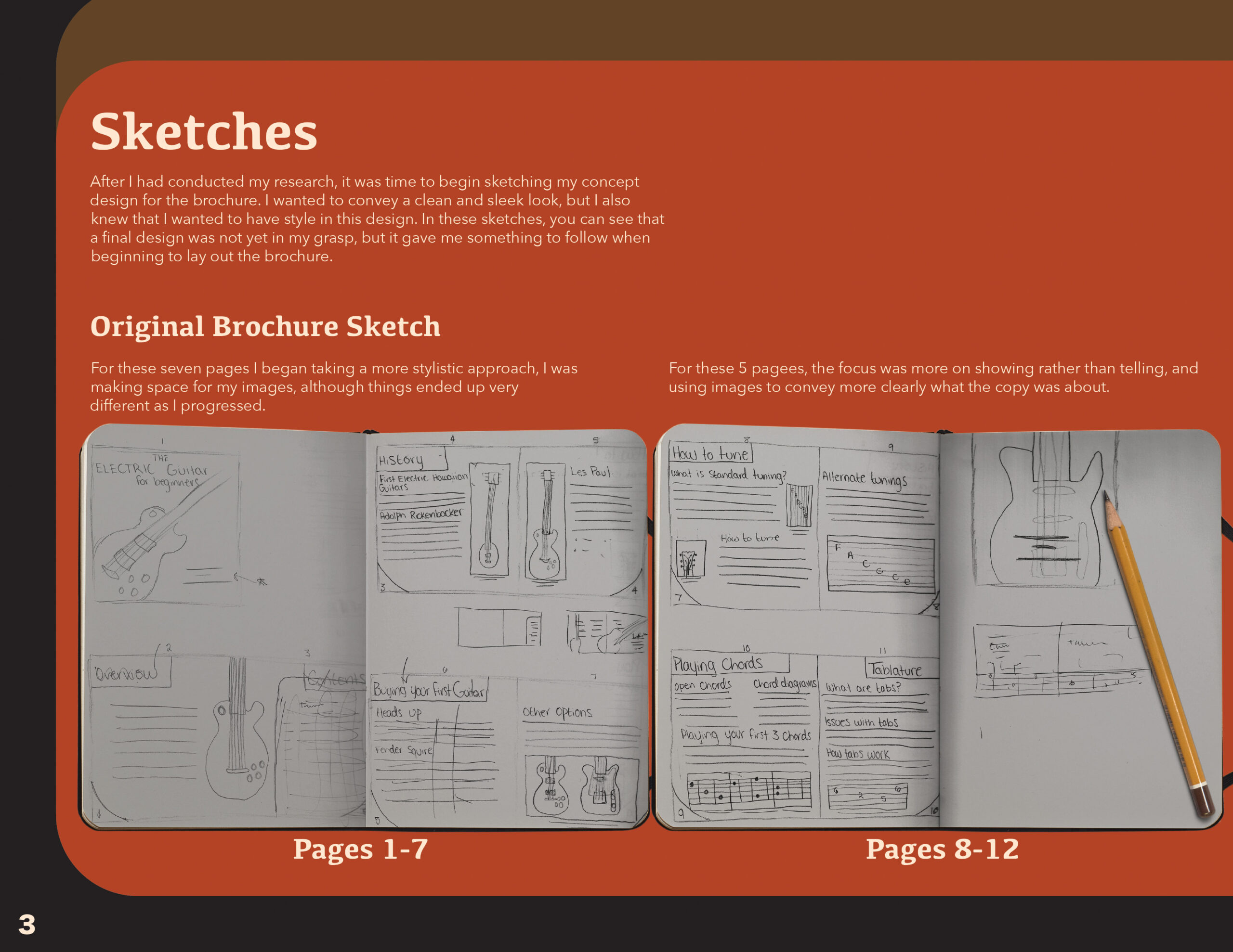 Sketch Process for Brochure