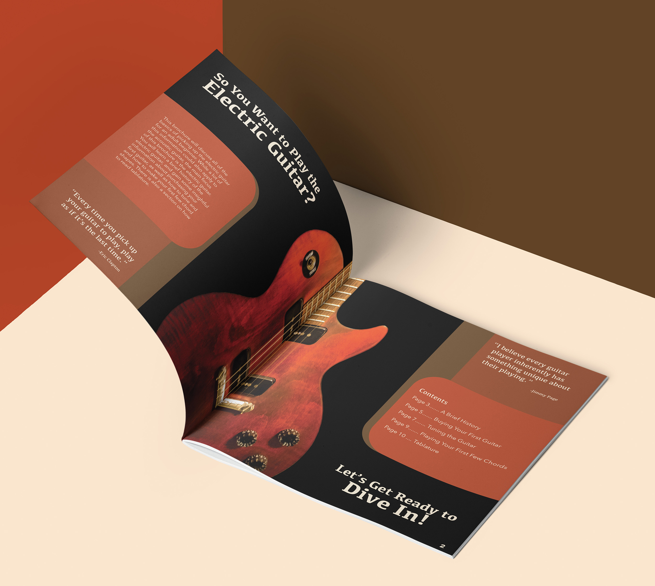 Electric Guitar for Beginners Brochure